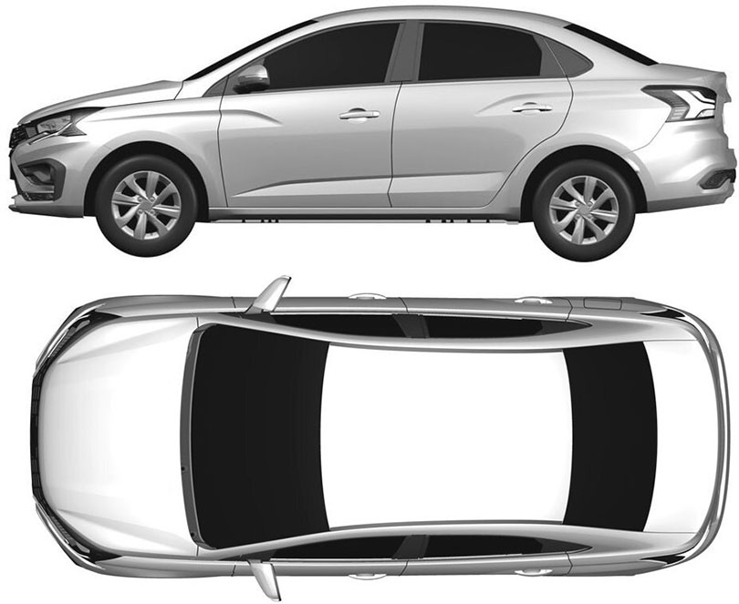 АвтоВАЗ завершил процесс регистрации патентов на дизайн седана Lada Iskra